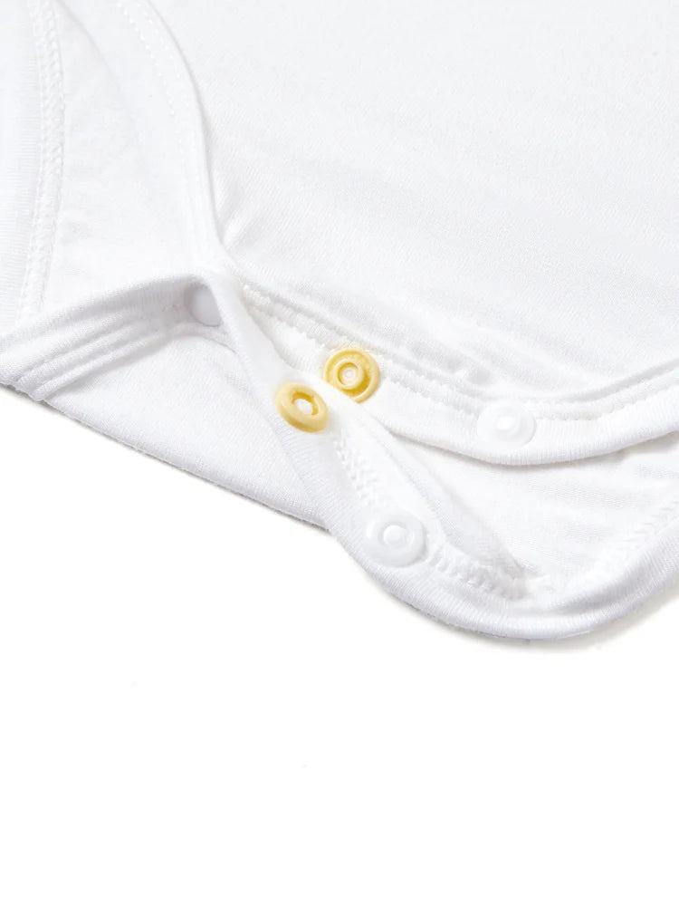 Bamboo Baby Boy/Girl Casual Romper White