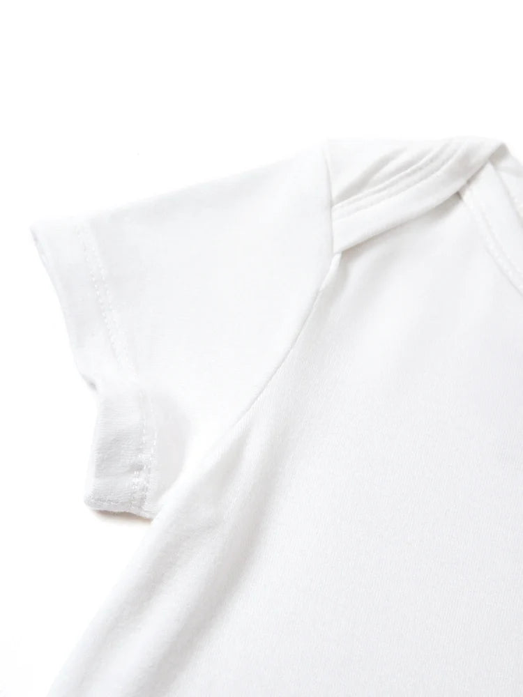 Bamboo Baby Boy/Girl Casual Romper White