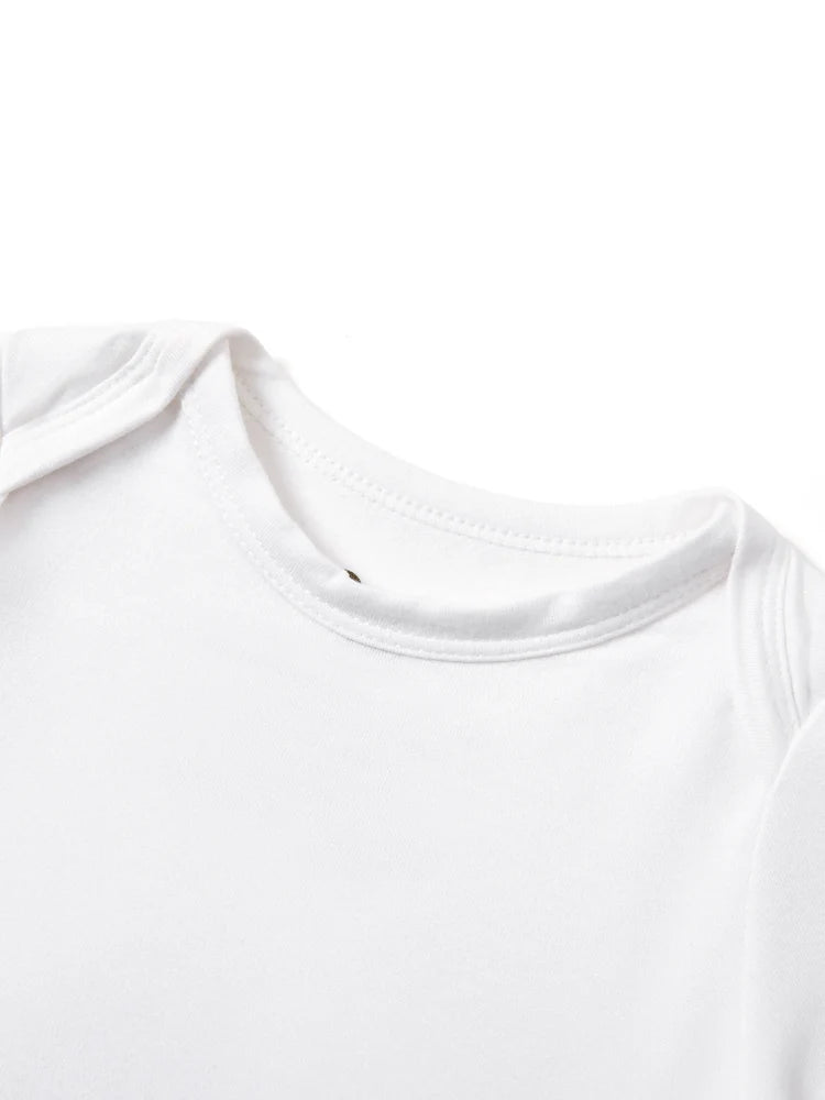 Bamboo Baby Boy/Girl Casual Romper White