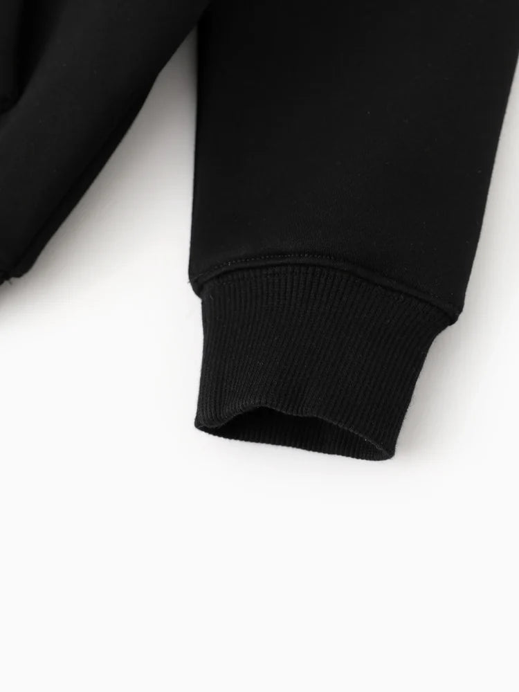 Thermal Hoodie with Far Infrared Heat-Retaining Fabric Black Batman