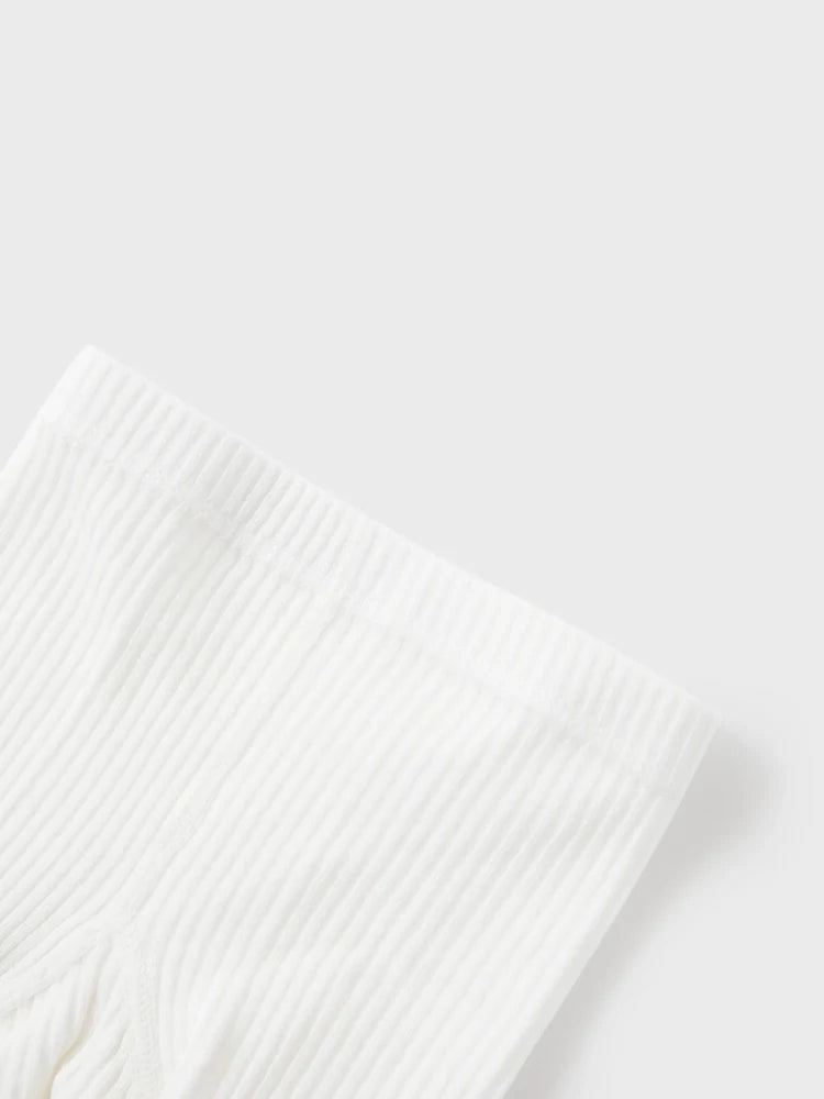 Bowknot Solid Tights White