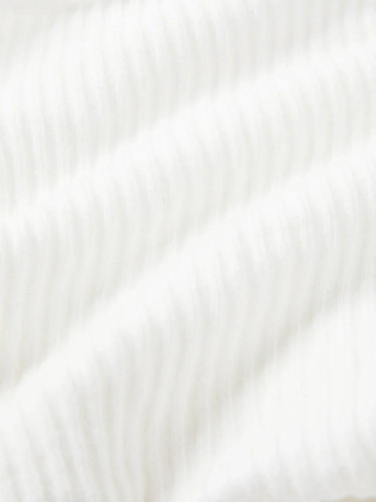 Bowknot Solid Tights White