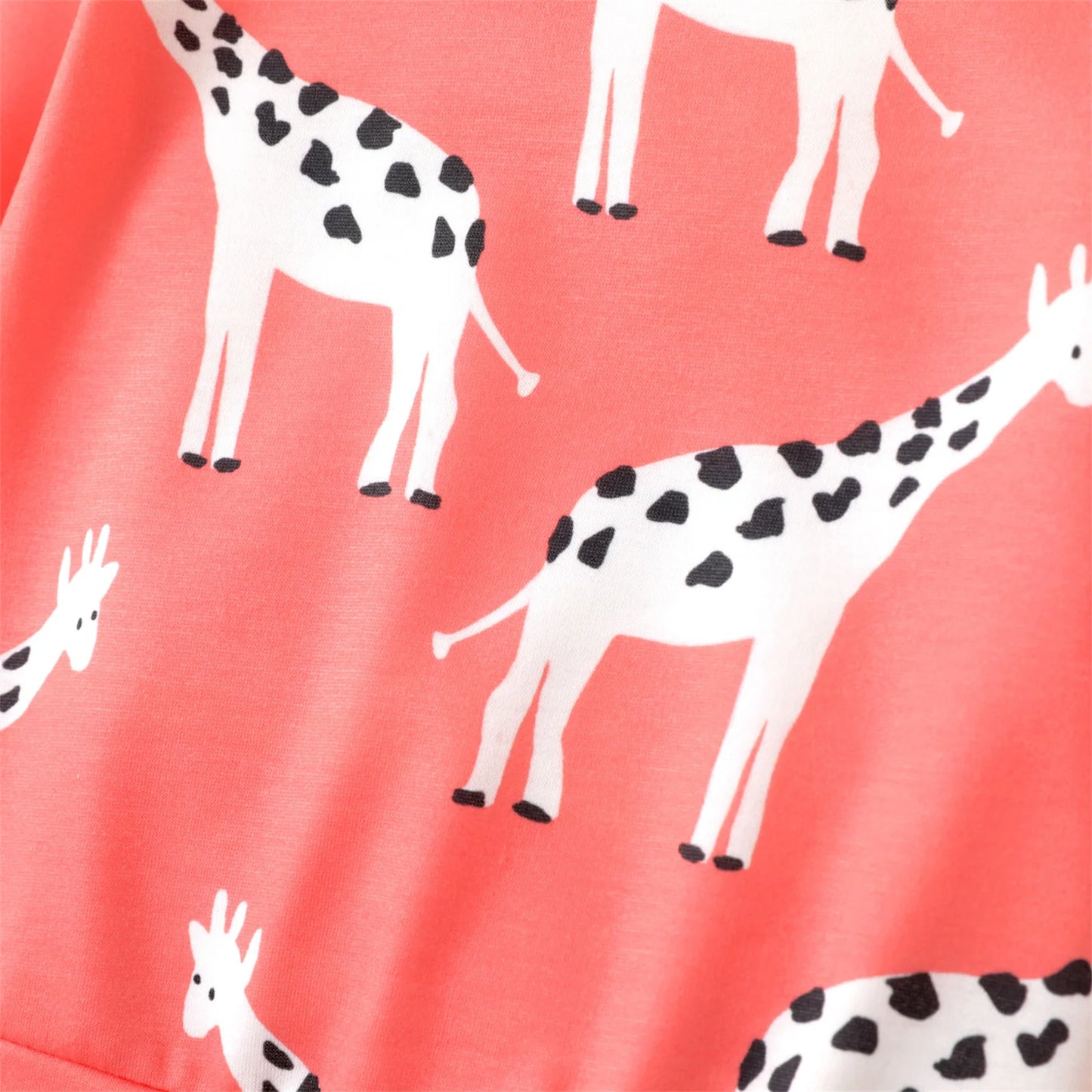 Winter Giraffe Print Long sleeve Sweatshirt
