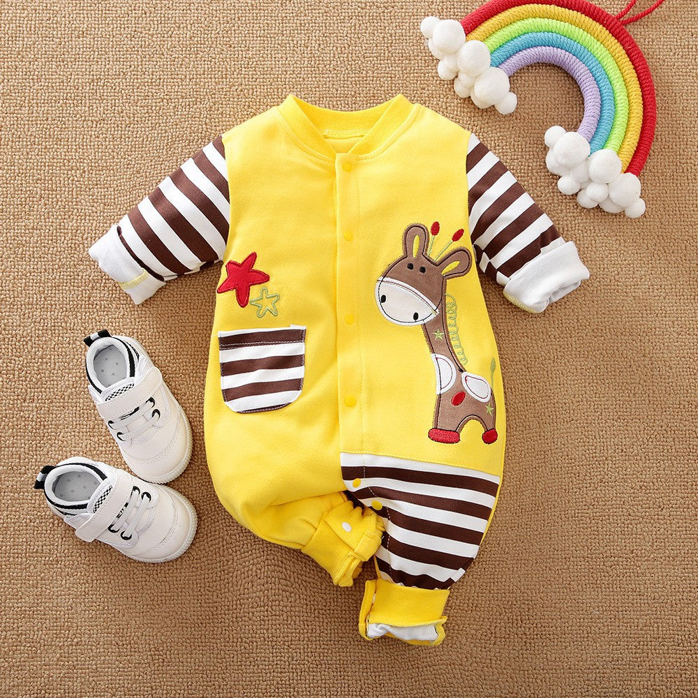 Cartoon Casual Jumpsuit Yellow