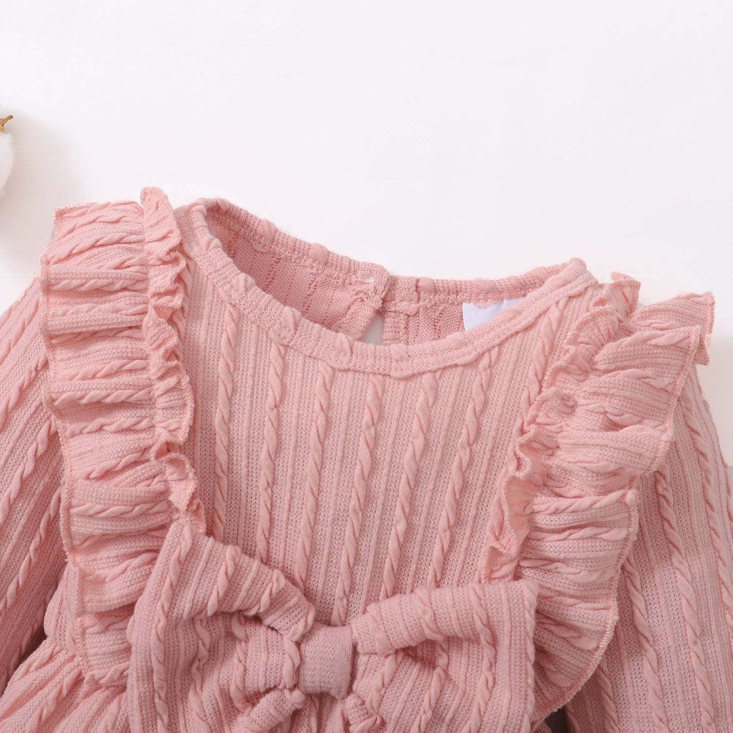Baby all Long Sleeve Romper with bow