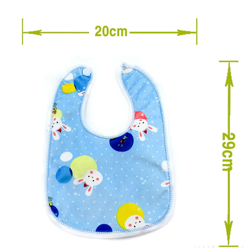 Cotton High Quality Babadores Burp Saliva Towel Cartoon Bibs