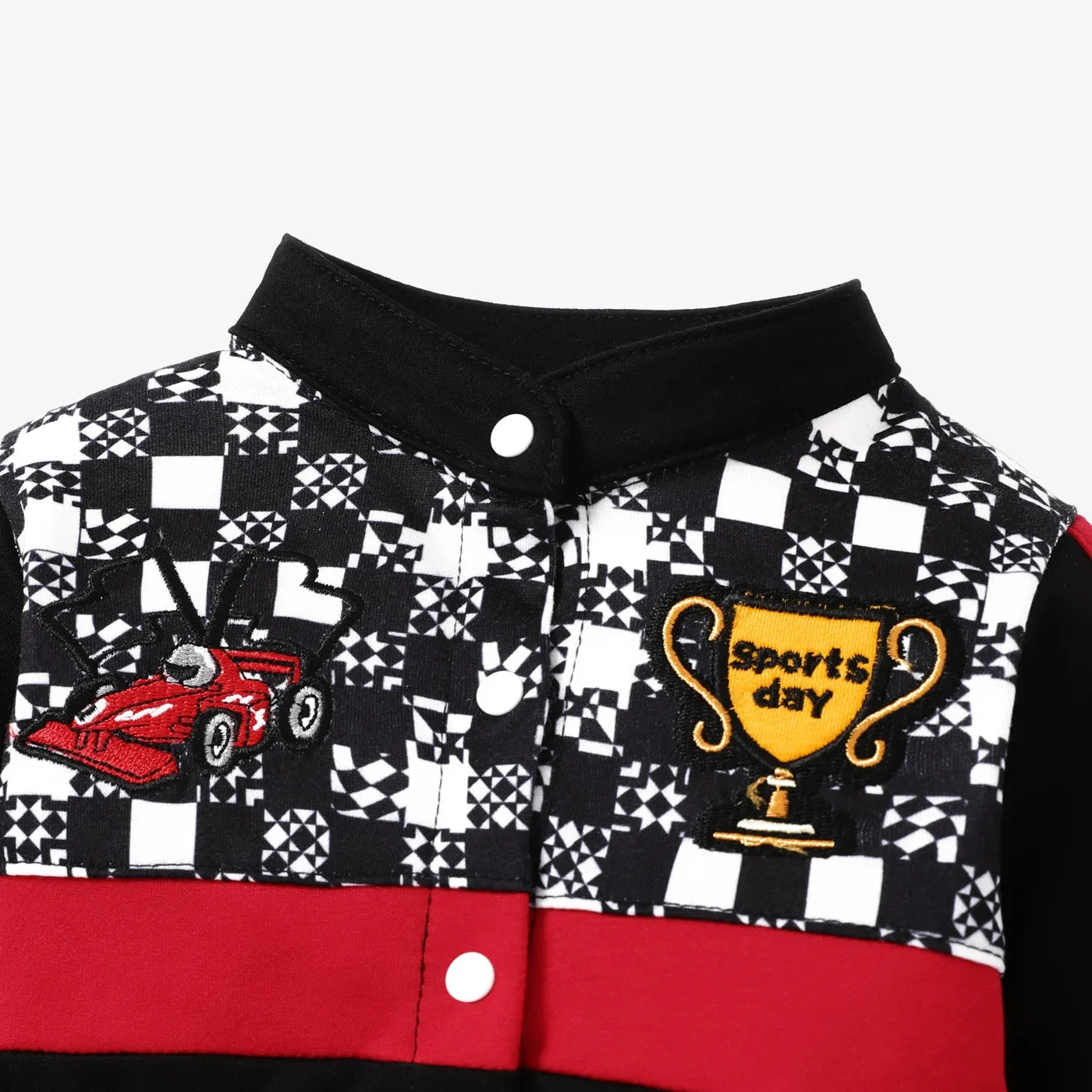 Sporty Grid Long Sleeve Jumpsuit Perfect for Outings and Daily Wear Basic Style Comfortable