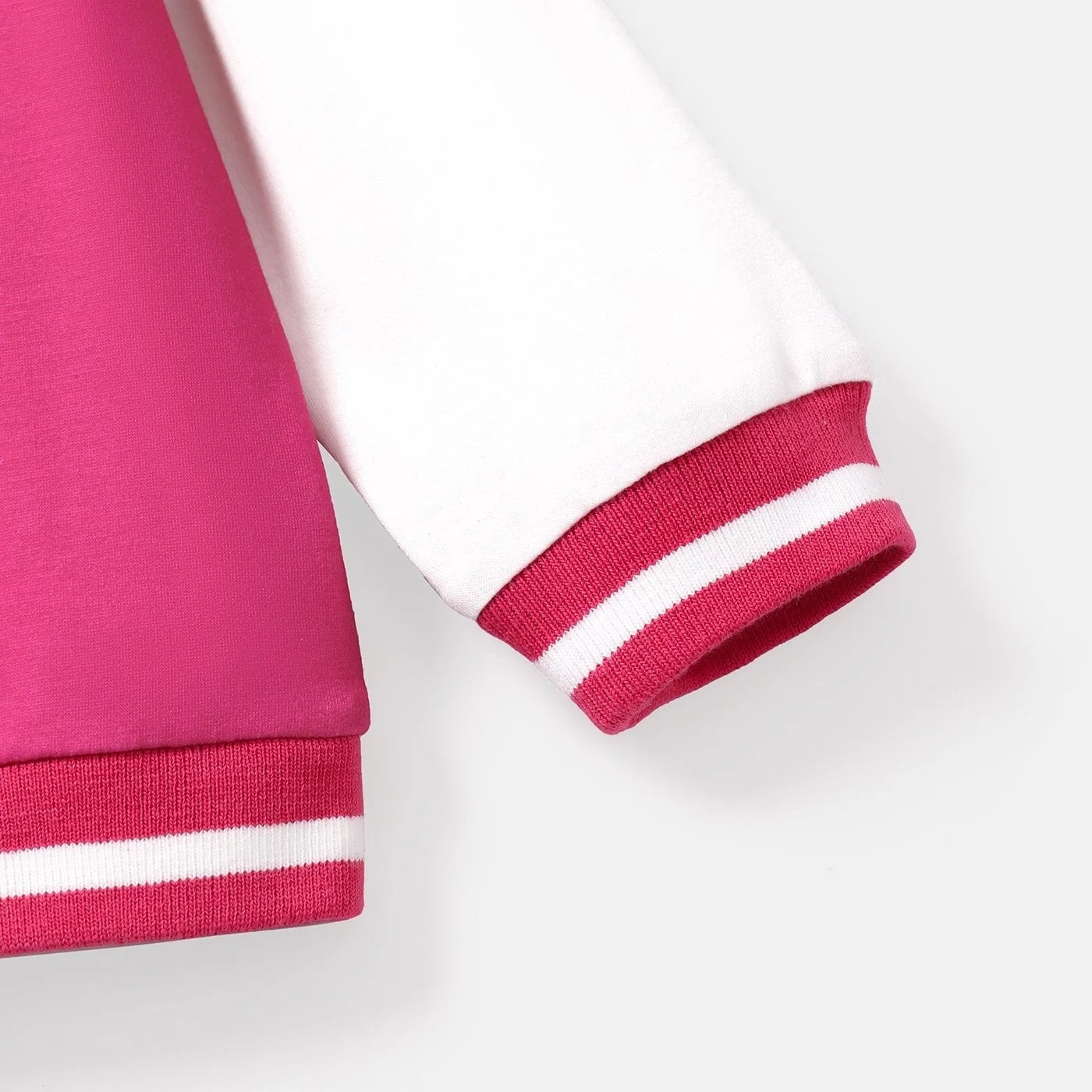 Barbie Girls Bomber Jacket Graphic and Letter Print Colorblock Lightweight Varsity Jacket