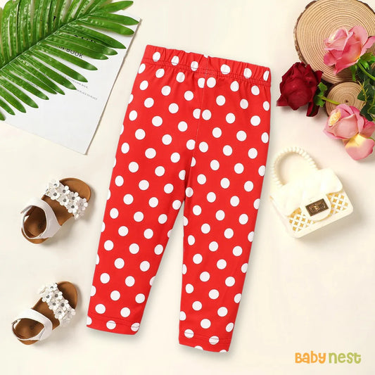 Friends Kid Girls 1pc Polka Dots Print Long-sleeve Hooded Top/Pants