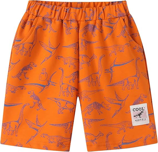 Boys Casual Summer Elastic Waist Half Pants