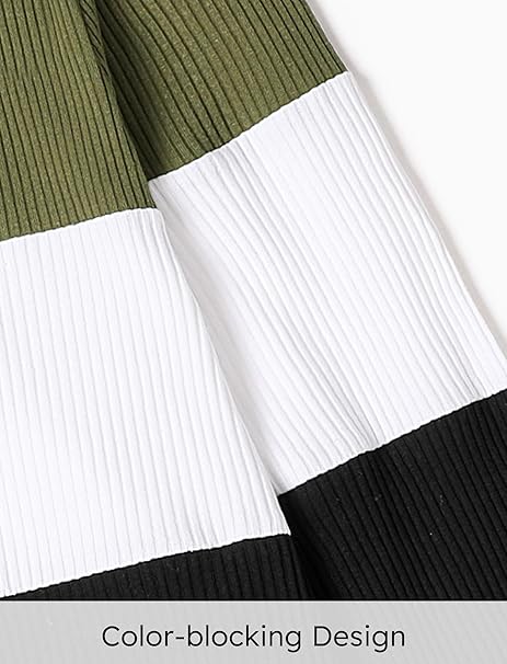 Cotton Long-sleeve Solid Spliced Tee