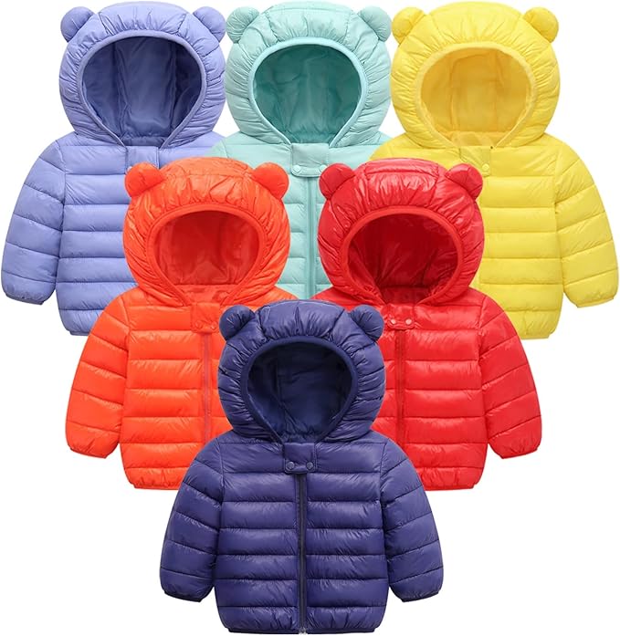 Cute Baby Girls Jackets Kids Boys Down Coats With Ear Hoodie Spring Girl Clothes Infant Children's Clothing for Boys Coat