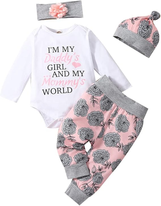 Floral Pants with Cap without Shirt