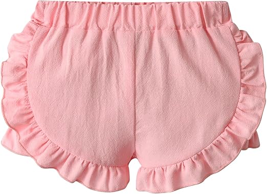 Blush Pink Ruffle Baby Bloomer Shorts