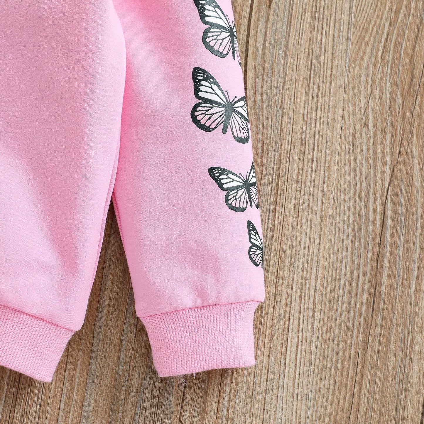 Baby Girls Full Zip Hoodie Butterfly Cartoon Sweatshirt