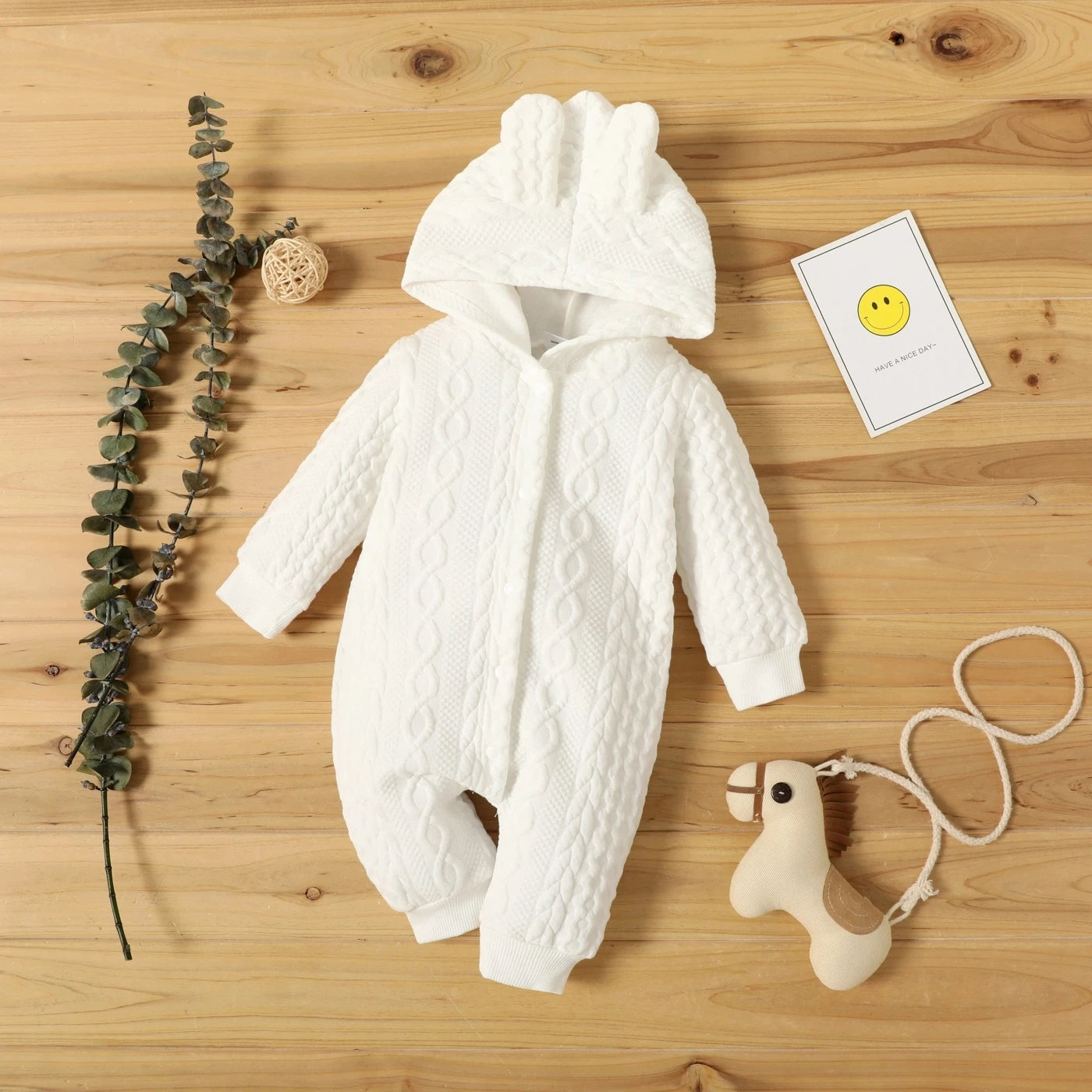 Winter Hooded Long Sleeve Jumpsuit
