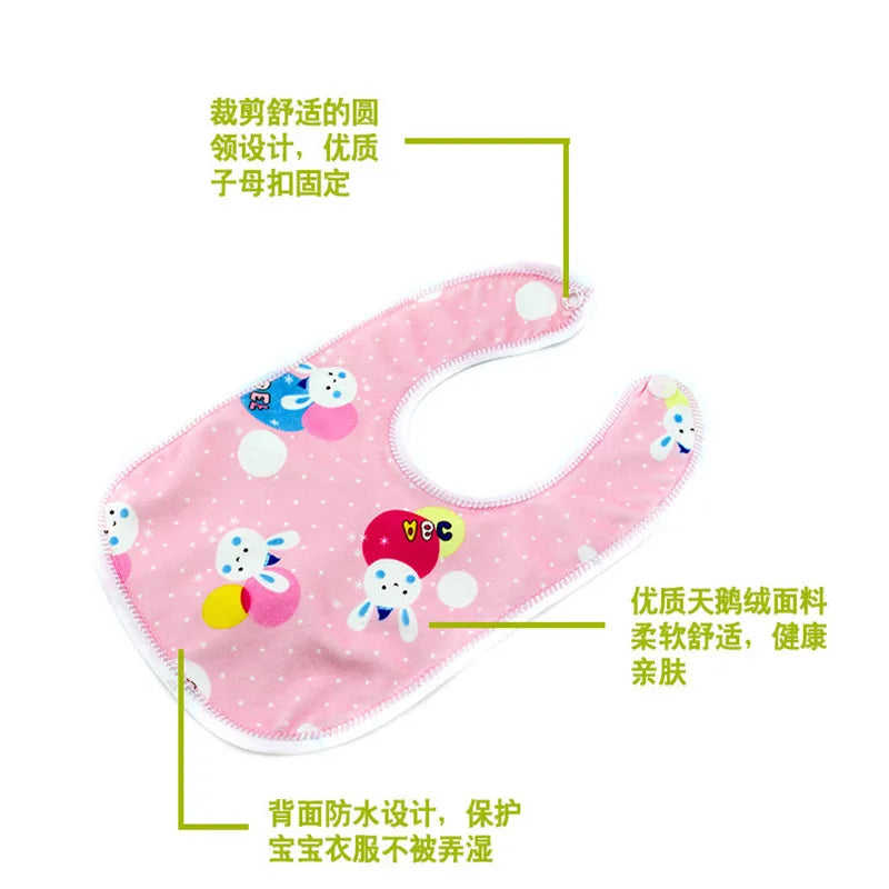 Cotton High Quality Babadores Burp Saliva Towel Cartoon Bibs