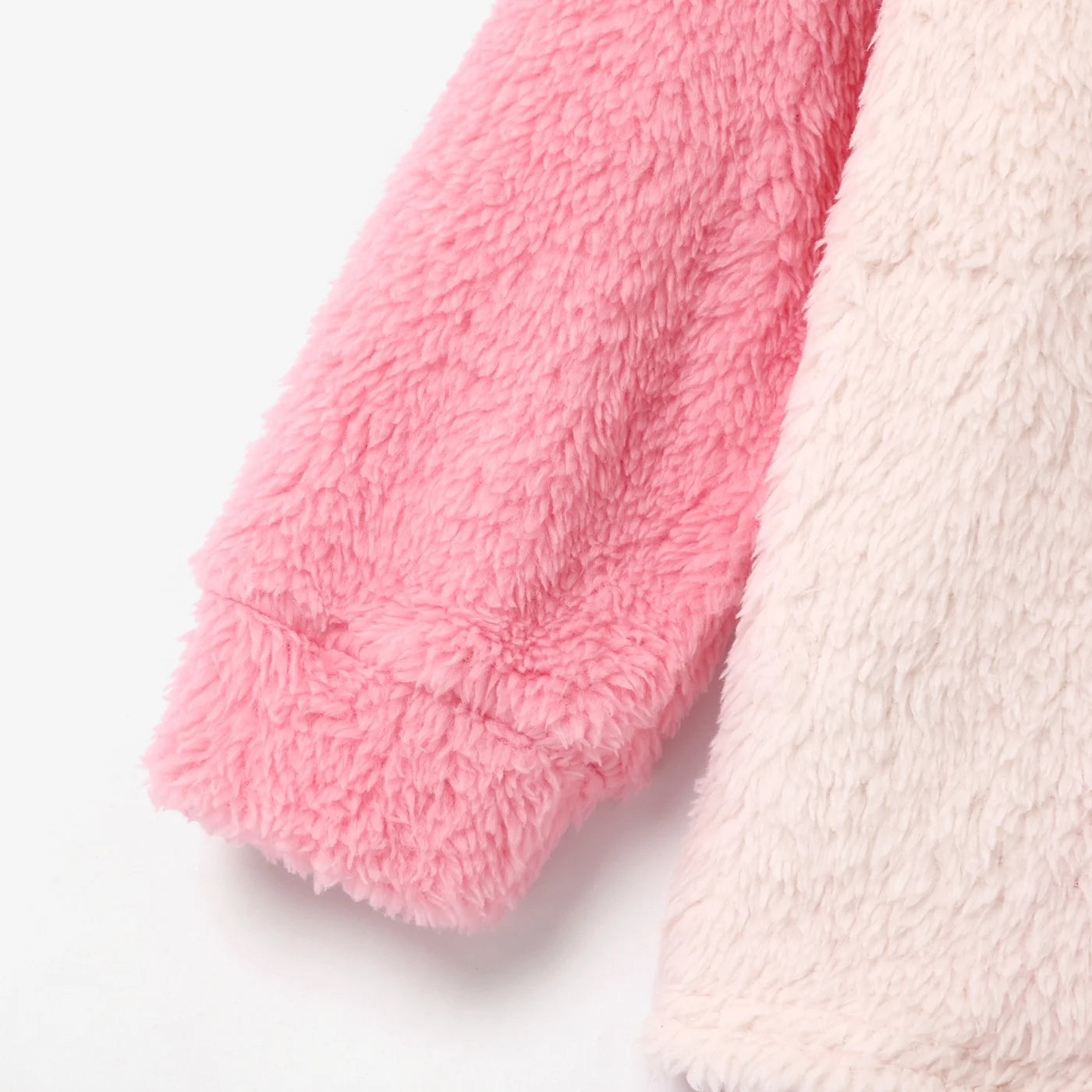 Kid Girl Sweet Colorblock Fleece Pullover Sweatshirt