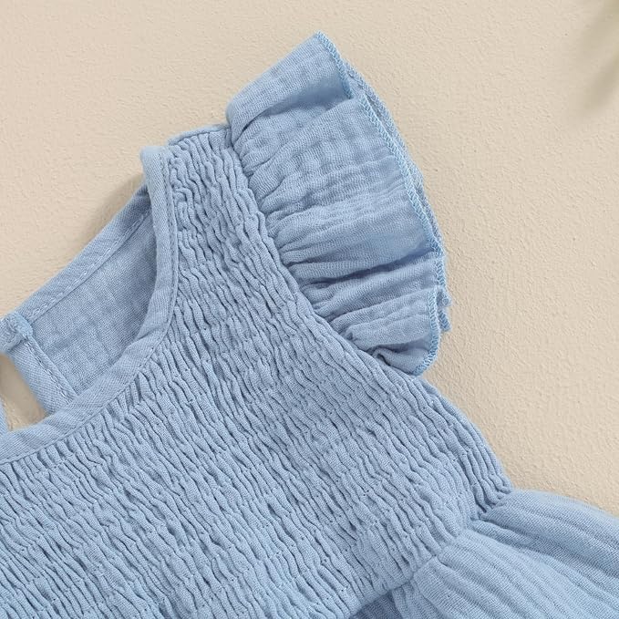 Ruffle Sleeveless Romper