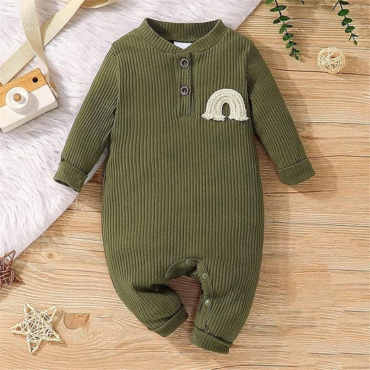 Winter Baby Long Sleeve Corduroy Romper
