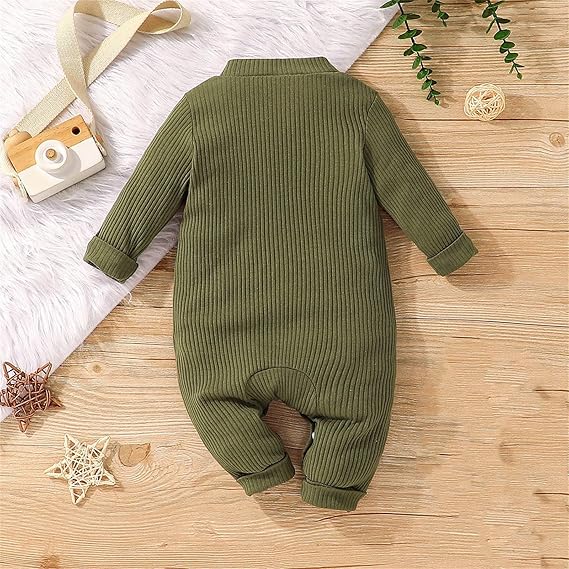 Winter Baby Long Sleeve Corduroy Romper