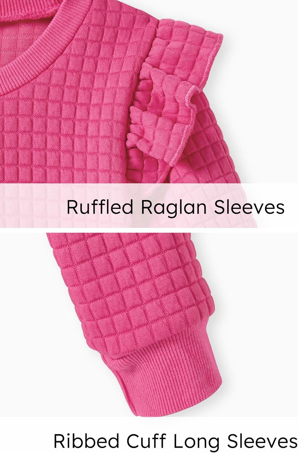 Toddler Girl Sweatshirts Pullover Crewneck Shirts Fall Winter Long Sleeve Ruffle Tops