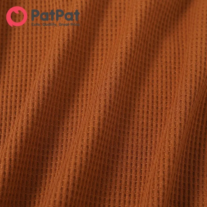 Toddler Girl/Boy Rainbow Embroidered Waffle Sweatshirt