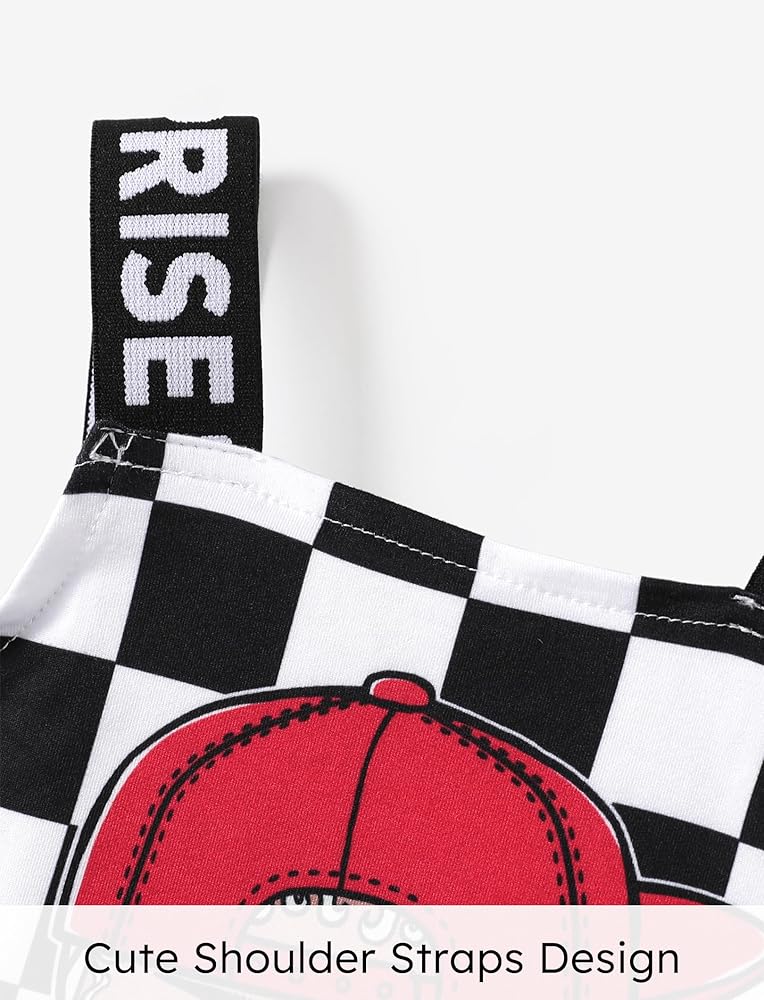 L.O.L. SURPRISE! Girls Dress Graphic Plaid Sleeveless Outfit