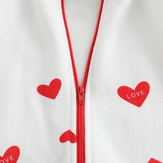 adorable day newborn hooded jumpsuit with hearts pink long