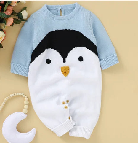 Winter Knit Baby Romper Long Sleeve  Clothing