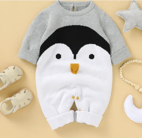 Winter Knit Baby Romper Long Sleeve  Clothing