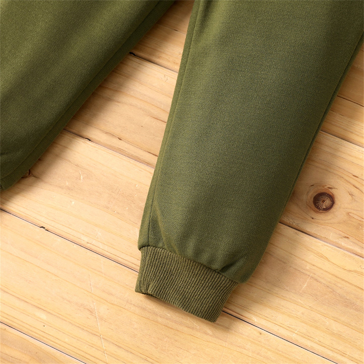 Toddler Boy/Girl Casual Cotton Elasticized Pants Army Green