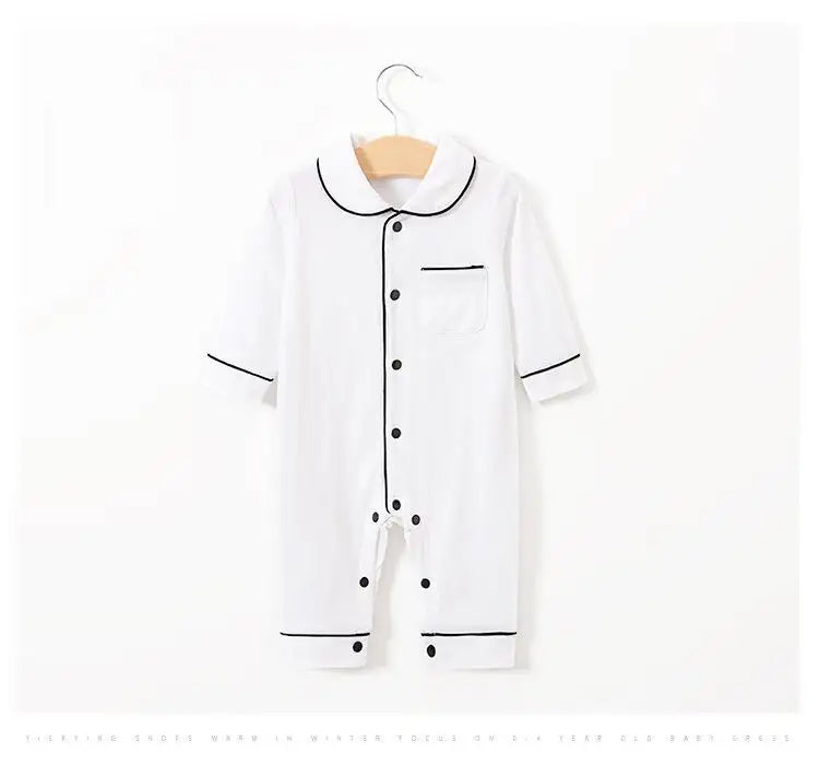 Long Solid Home Clothes Romper