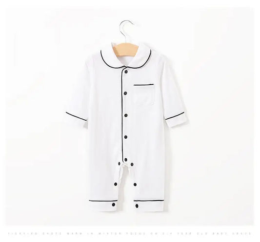 Long Solid Home Clothes Romper