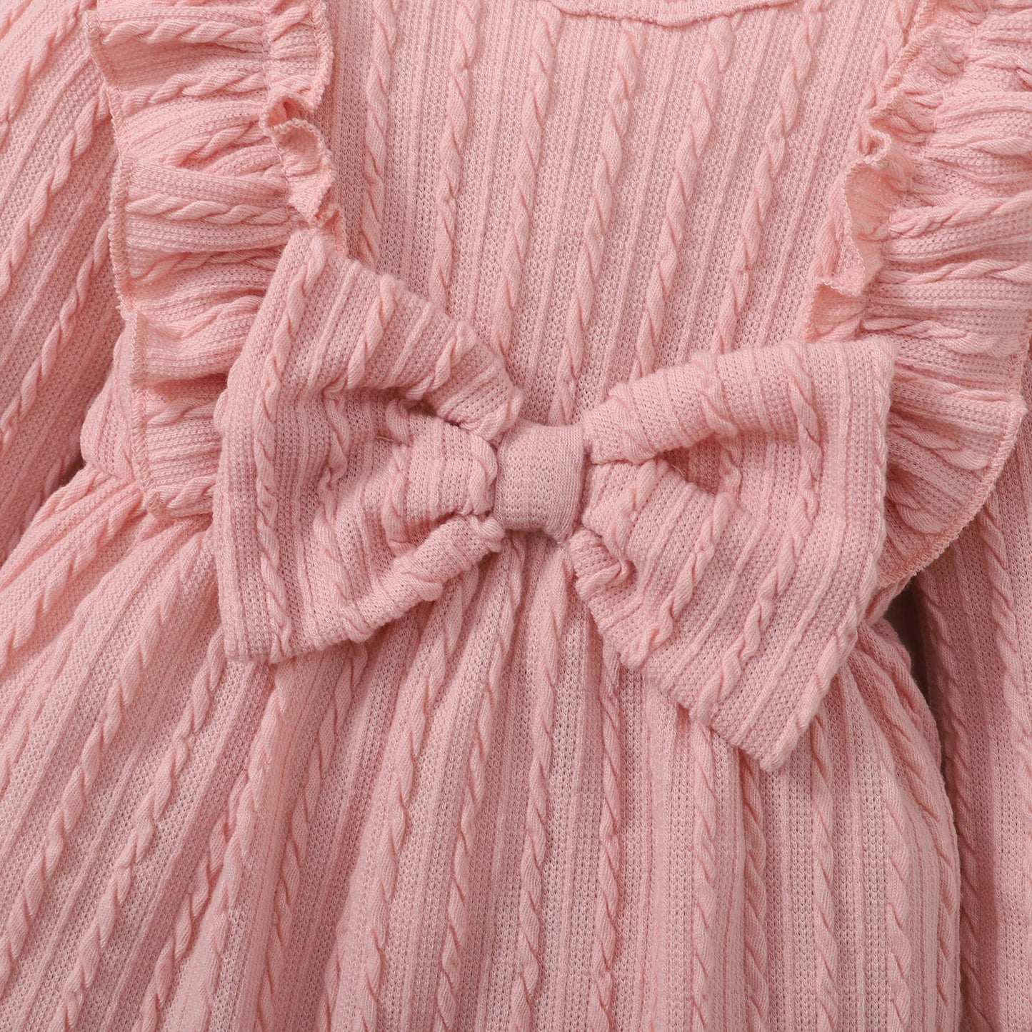 Baby all Long Sleeve Romper with bow