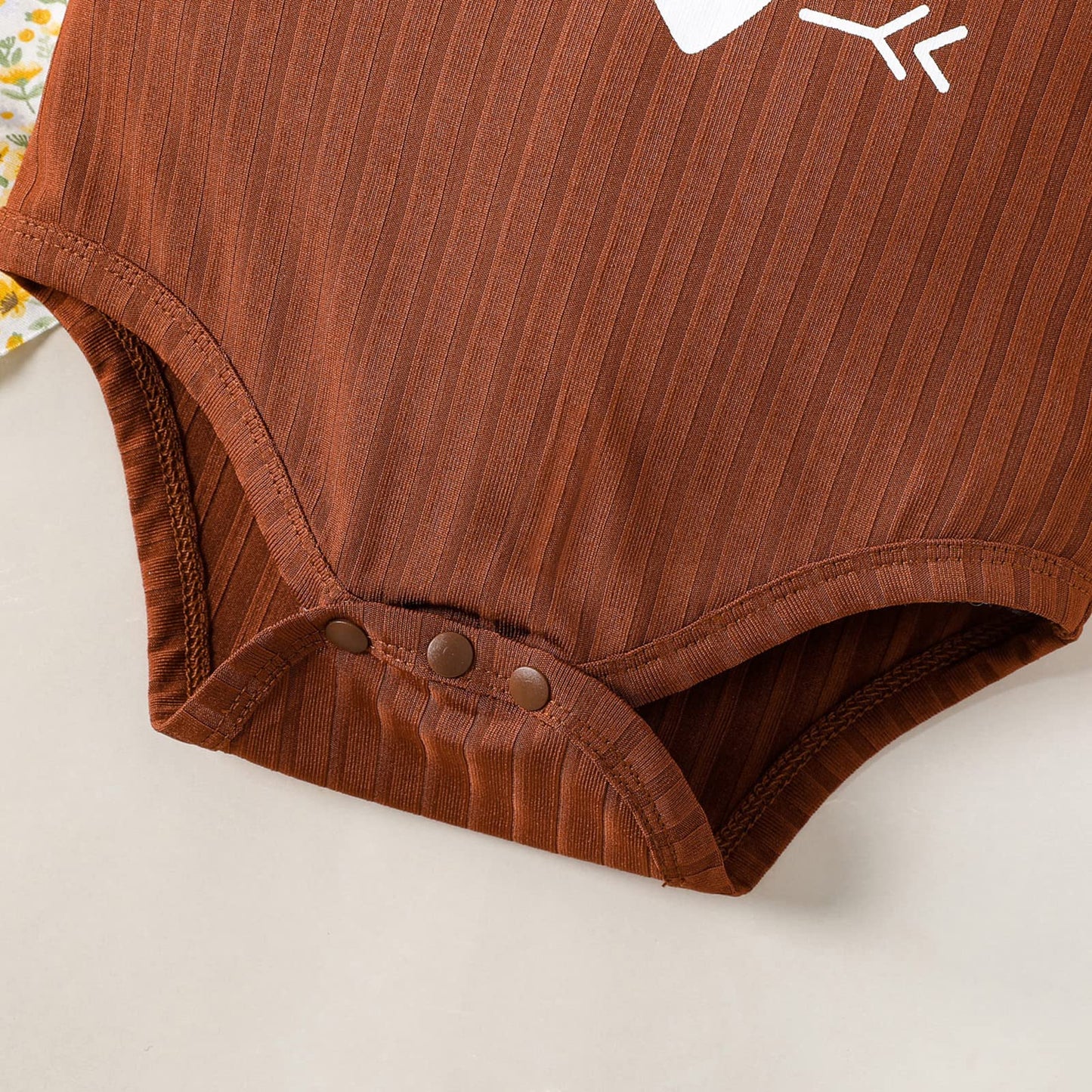 Ruffle Short Sleeve One-Pieces Romper Letter Print