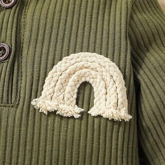 Winter Baby Long Sleeve Corduroy Romper