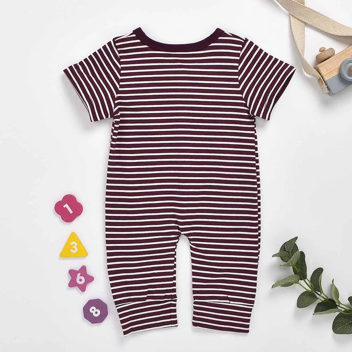 baby allover Short-sleeve Jumpsuit