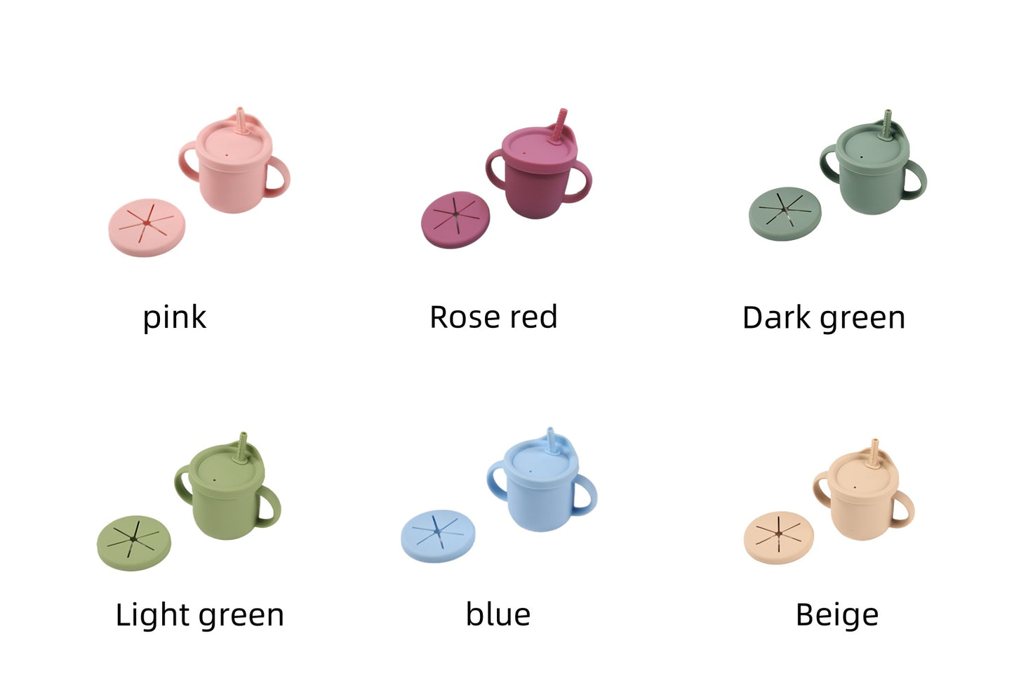 baby silicone tableware set with cartoon dolphin dinner set 9pieces -H