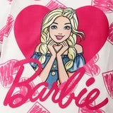 Barbie Toddler Girls Tops Pink Heart Print Long-sleeve T-Shirt