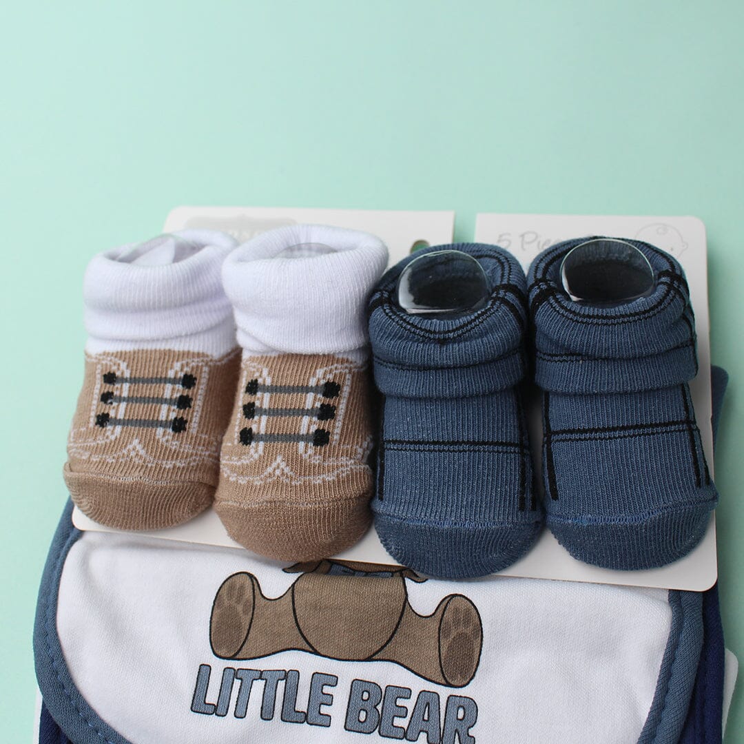Hudson 5-piece bib set "Little Bear "(042Lh)