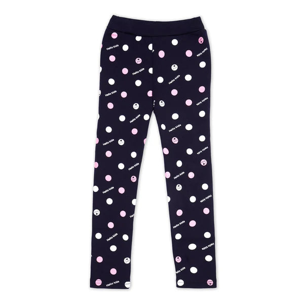 Winter Warm Pants Kids Fleece Lined Leggings -H