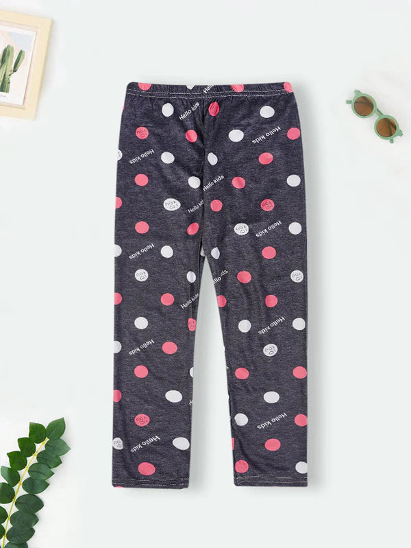 Winter Warm Pants Kids Fleece Lined Leggings -H