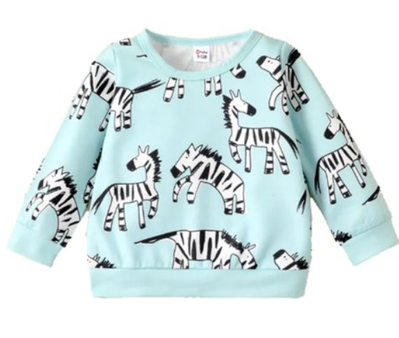 Winter Zebra Full Sleeve Sweatshirt