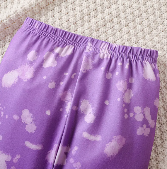 kid girl print stretch leggings