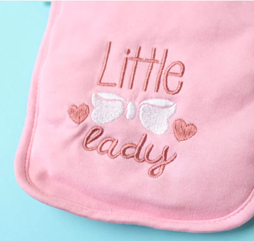 Baby Socks & Cap Bib Set Girl 4Pc Stylish