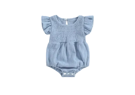 Ruffle Sleeveless Romper