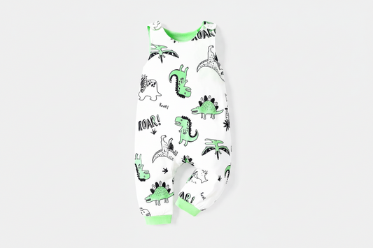 Baby  sleeveless Dino Jumpsuit