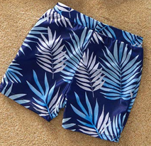 Tropical Plant Print Shorts