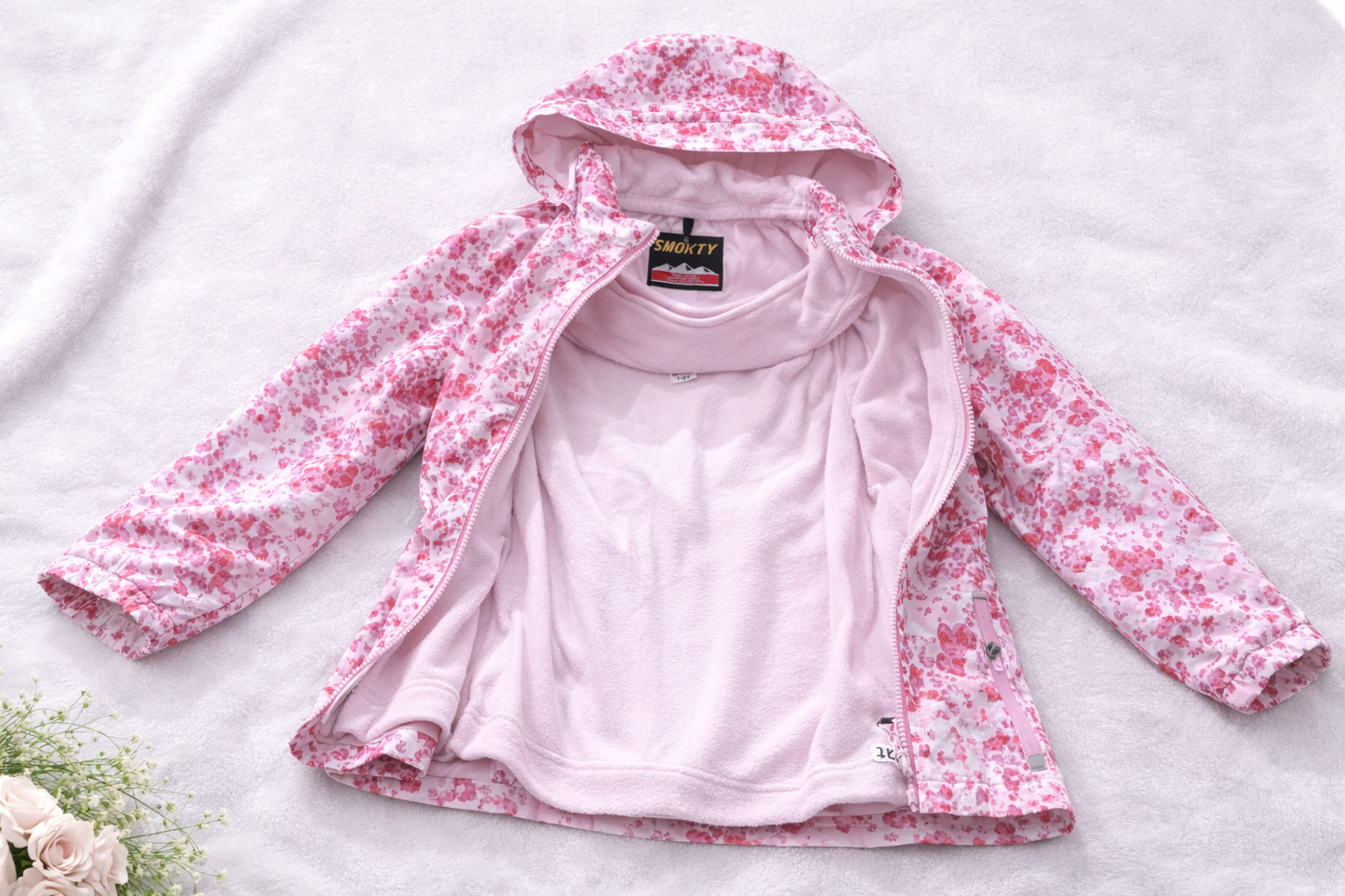 Women's Waterproof Rain Jackets Fleece Lined Outdoor Windproof Raincoat Jacket